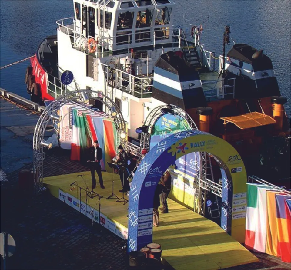 ERC start arch, Latvia 2016. Decoration and display production and installation by EVENT MORE