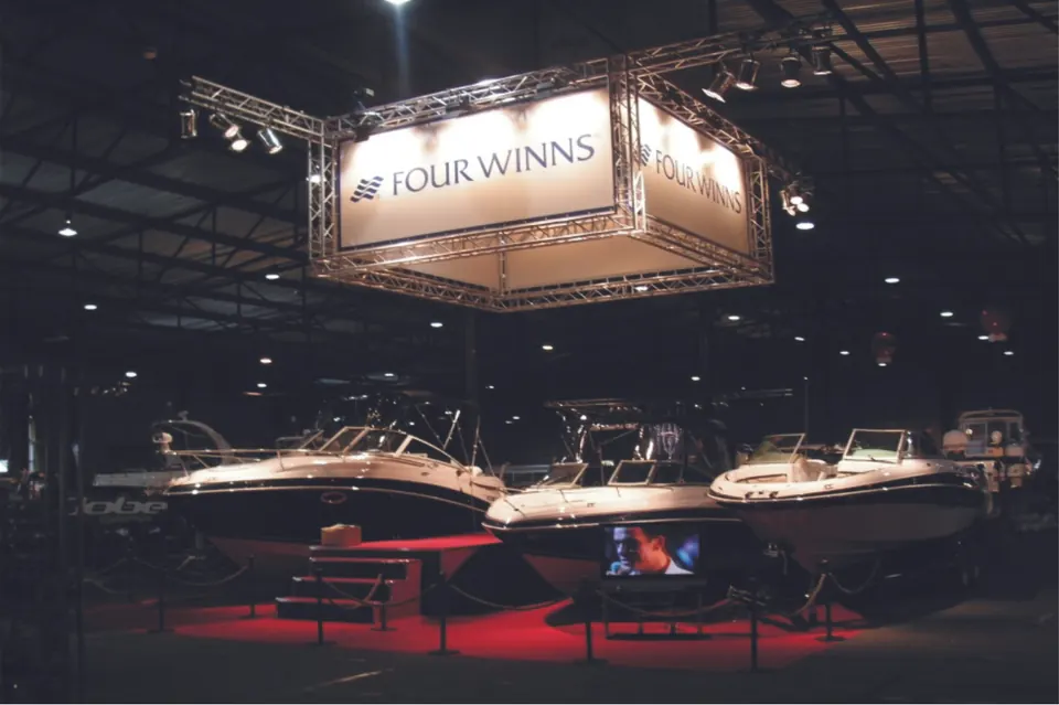 FOUR WINGS stand, Latvia. Exhibition stand design, production and installation by EVENT MORE