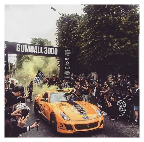 Gumball 3000 arch, Latvia 2018. Decoration and display production and installation by EVENT MORE