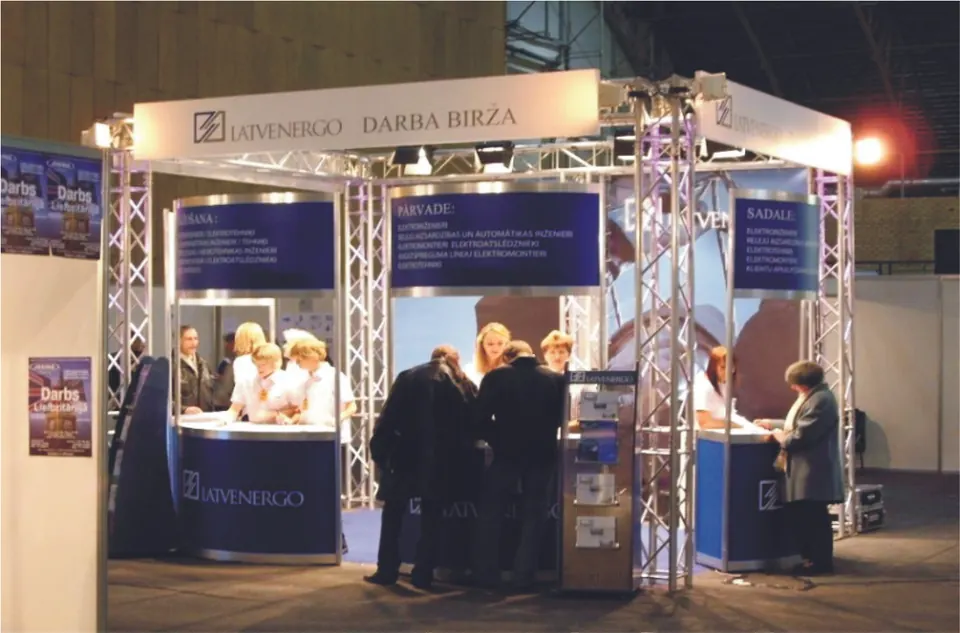 Latvenergo stand, Latvia 2014. Exhibition stand design, production and installation by EVENT MORE