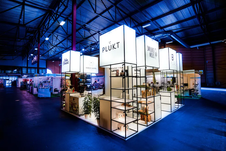 LIAA Business Incubator exhibition stand, Latvia 2020. Exhibition stand design, production and installation by EVENT MORE
