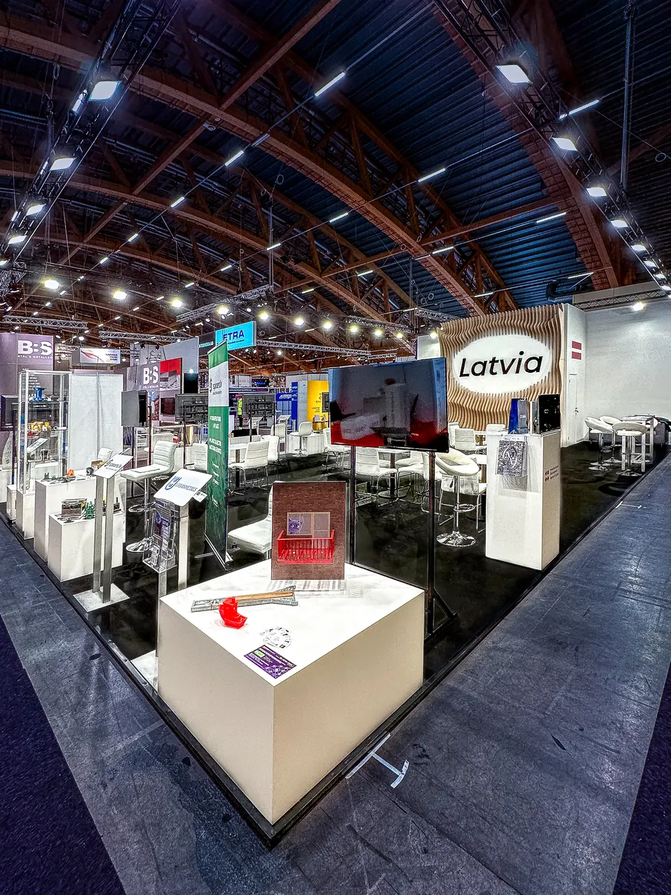 LIAA stand at ELMIA SUBCONTRACTOR, Sweden 2024. Exhibition stand design, production and installation by EVENT MORE