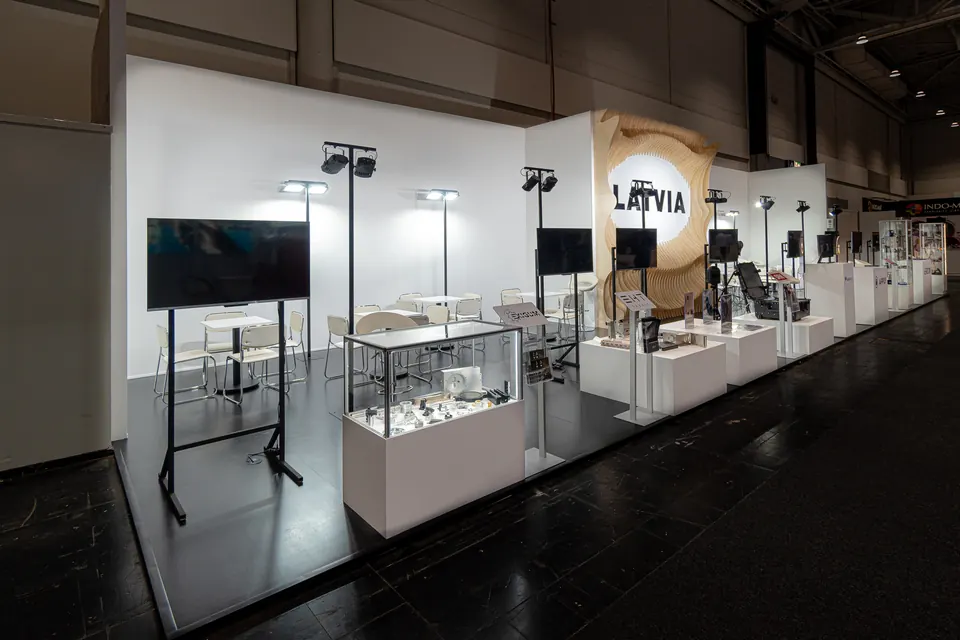 LIAA stand at HANNOVER MESSE, Germany 2023. Exhibition stand design, production and installation by EVENT MORE