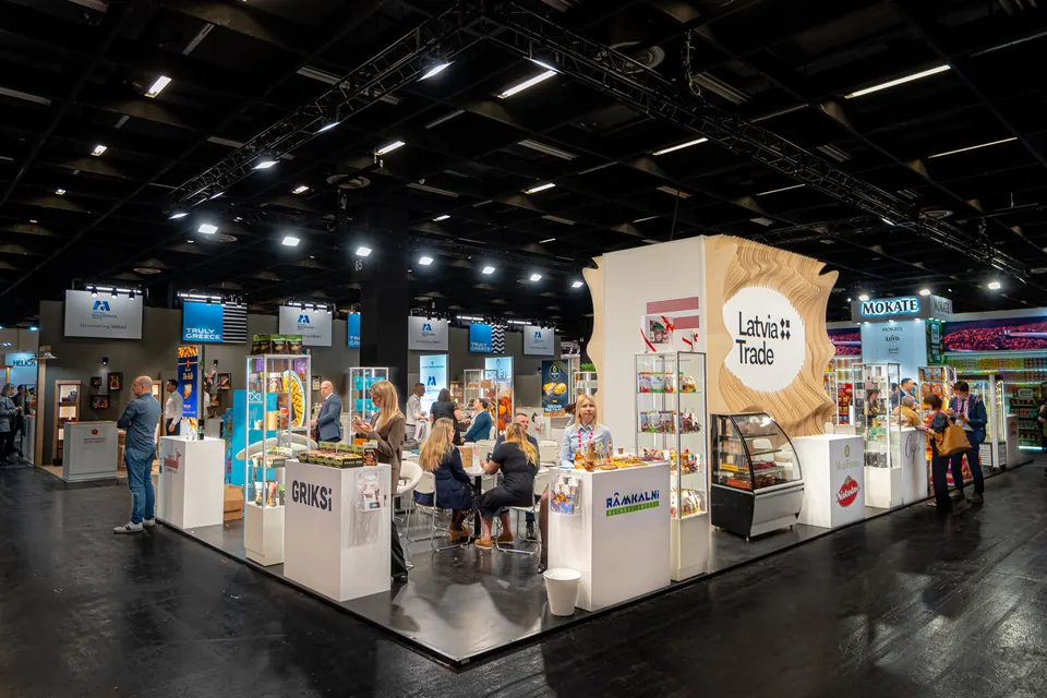 LIAA stand at ISM Cologne, Germany 2023. Exhibition stand design, production and installation by EVENT MORE