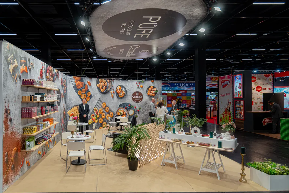 LIAA stand at ISM Cologne, Germany 2023. Exhibition stand design, production and installation by EVENT MORE