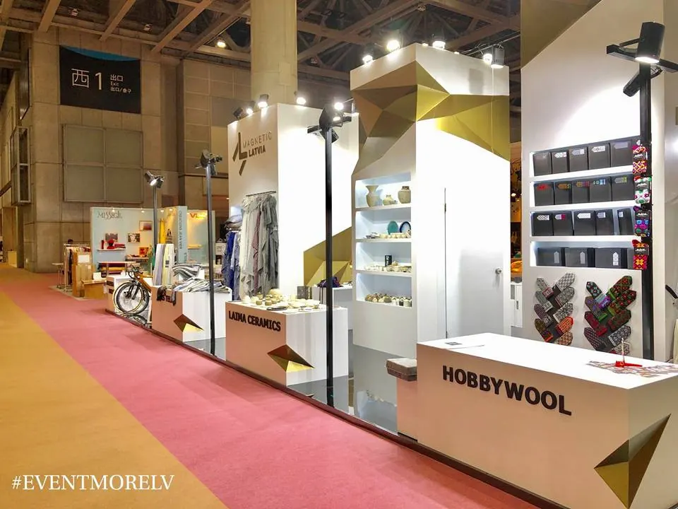 Magnetic Latvia stand, Singapore 2018. Exhibition stand design, production and installation by EVENT MORE