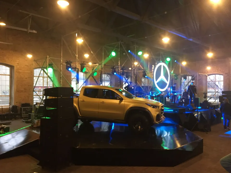 MERCEDES presentation, Latvia 2017. Decoration and display production and installation by EVENT MORE