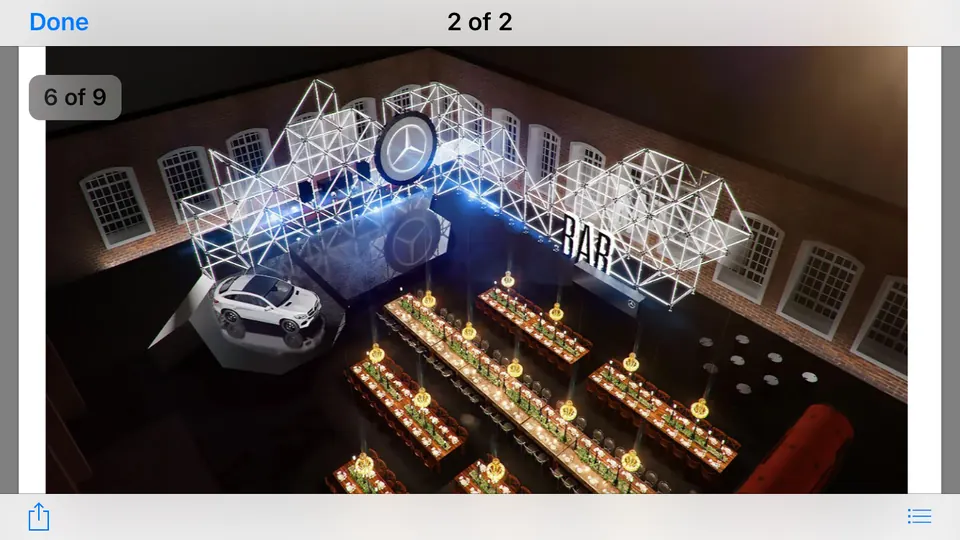 MERCEDES presentation, Latvia 2017. Decoration and display production and installation by EVENT MORE