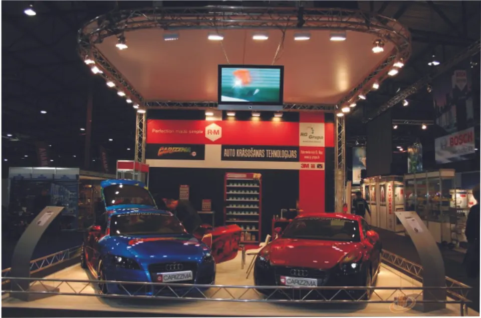 RM stand, Latvia 2015. Exhibition stand design, production and installation by EVENT MORE