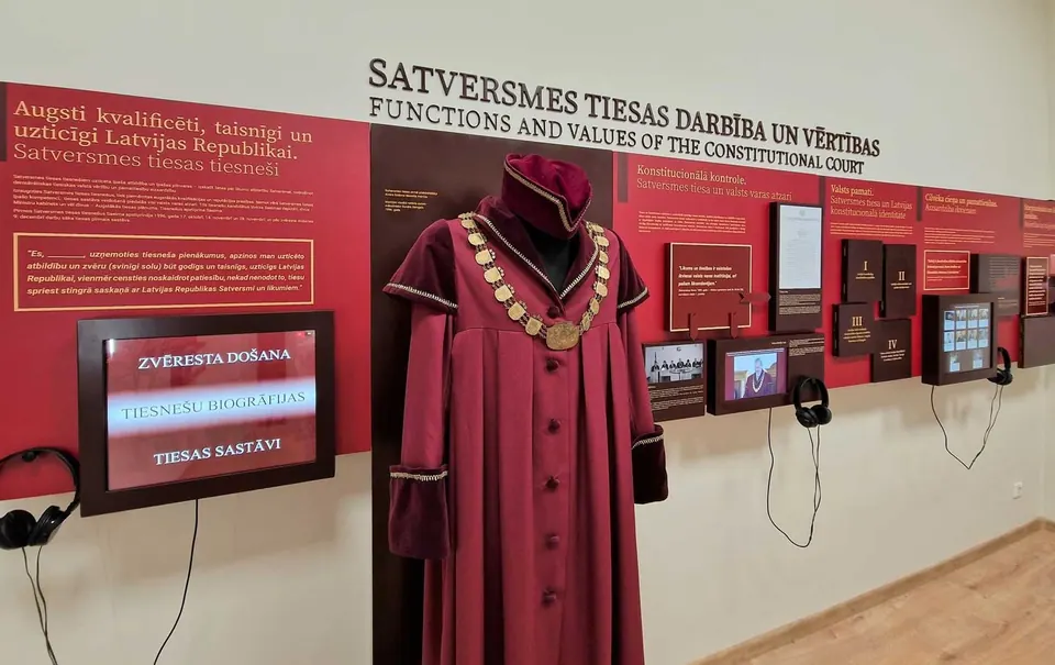 Constitutional Court of Latvia museum exhibition, production and installation. Exhibition stand design, production and installation by EVENT MORE