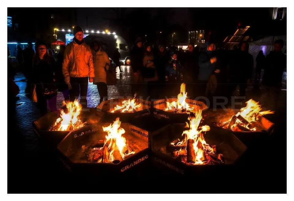 Bonfire installations, Latvia 2018. Decoration and display production and installation by EVENT MORE