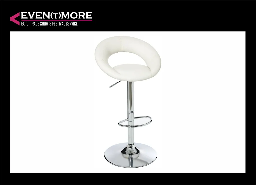 Bar stool, white