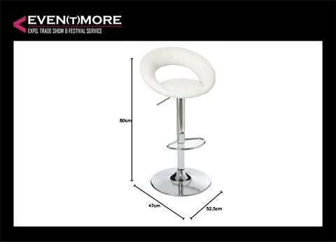 Bar stool, white 2