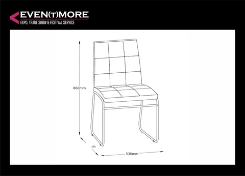 Conference chair, black faux leather 2