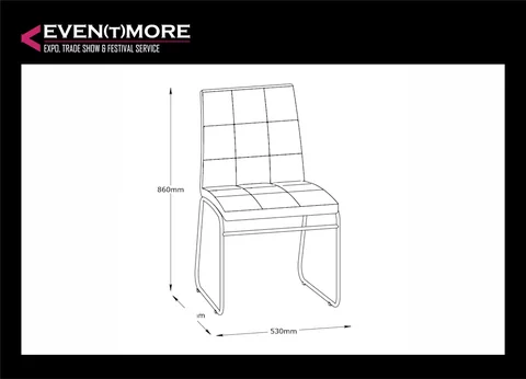 Conference chair, white faux leather 2