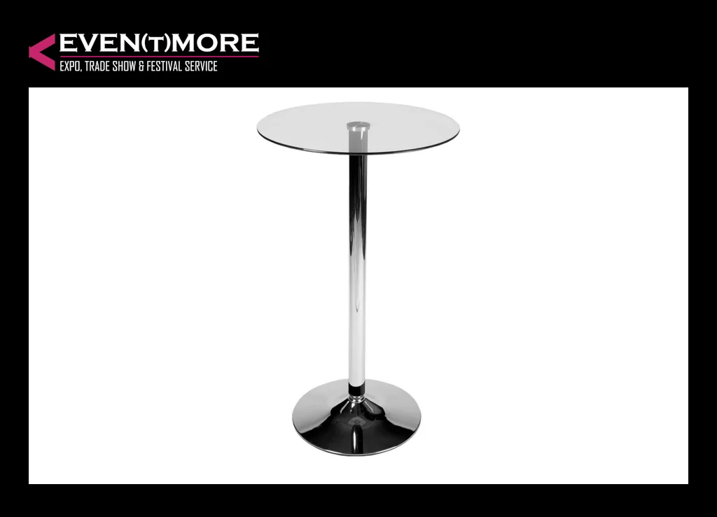 Glass bar table Ø 60 cm