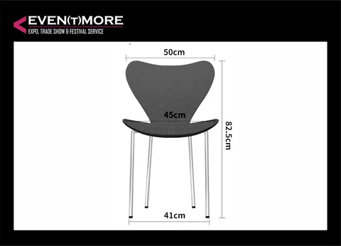 Konferenzstuhl, schwarz in Furnieroptik 2