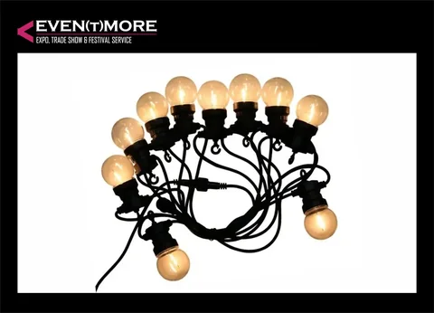 LED festoon lights 5 m, warm white