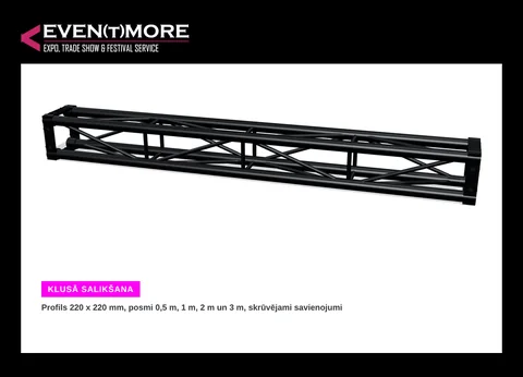 Melnās EXPO truss „fermas” 2