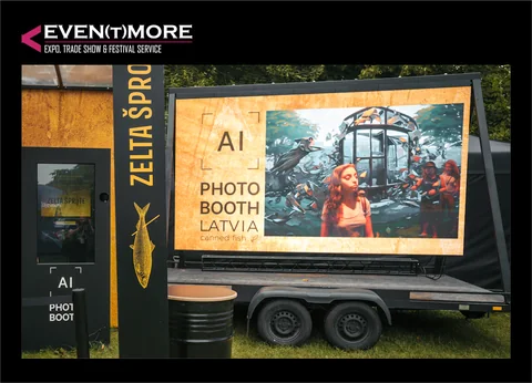 Mobile LED screen trailer 3.5x2 m 2