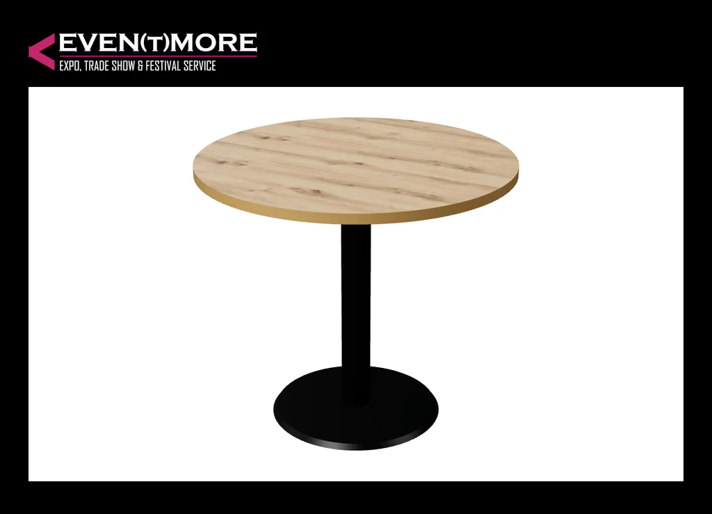 Round meeting table Ø 80 cm, oak