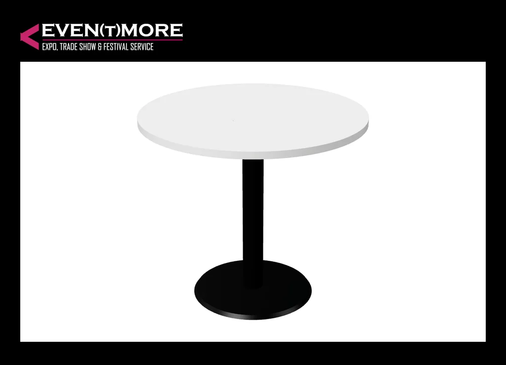 Round meeting table Ø 80 cm, white
