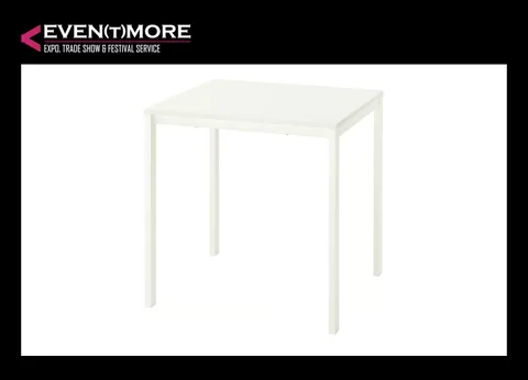 Square table 74x74 cm, white