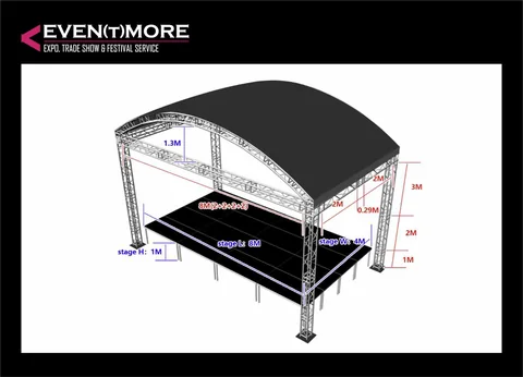 Stage 8x4 m