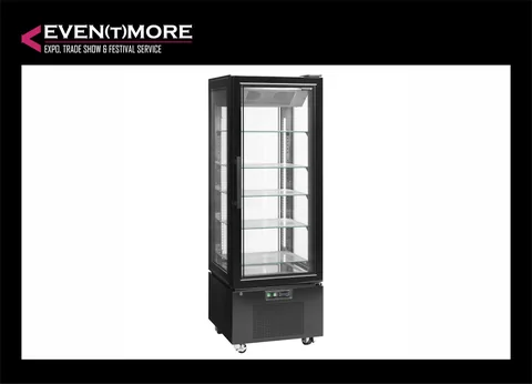 Upright glass display freezer TEFCOLD