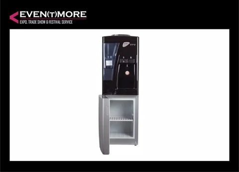 Water dispenser with fridge, white 2