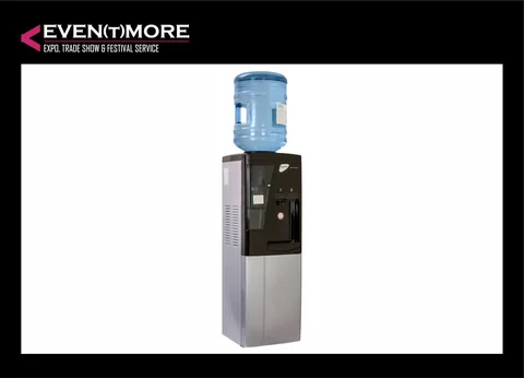 Water dispenser with fridge, white